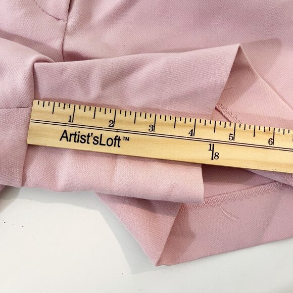 Abercrombie & Fitch Pink Pleat Front High Rise Shorts Pockets - Size 4, 27 - Picture 7 of 8